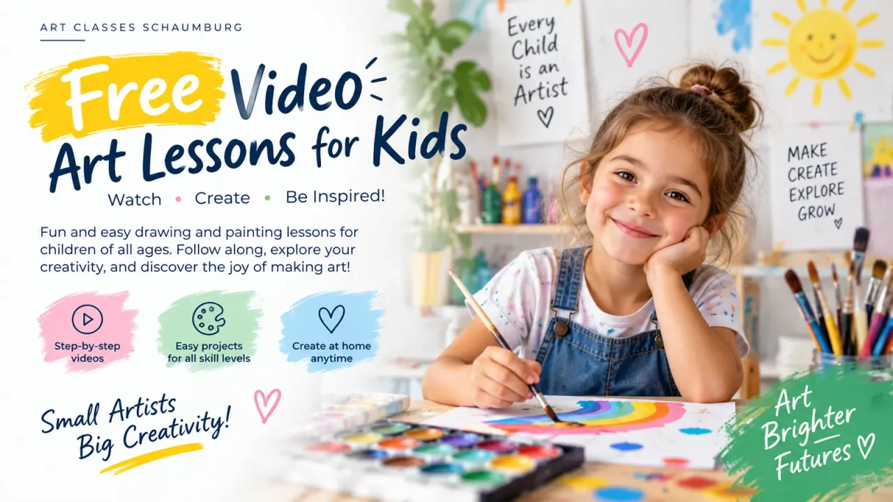 free video art lessons for kids